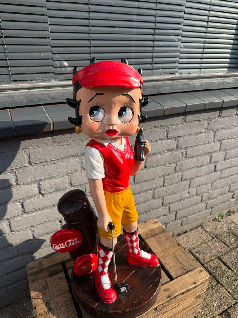Vintage Betry Boop Coca Cola beeld, Verzamelen, Ophalen, Gebruikt, Mens
