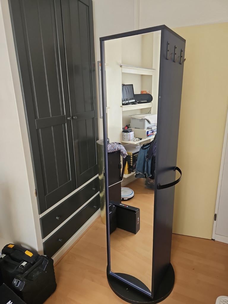 Spiegel- Garderobekast met draaifunctie en opbergruimte, Huis en Inrichting, Kasten | Kledingkasten, Gebruikt, 150 tot 200 cm