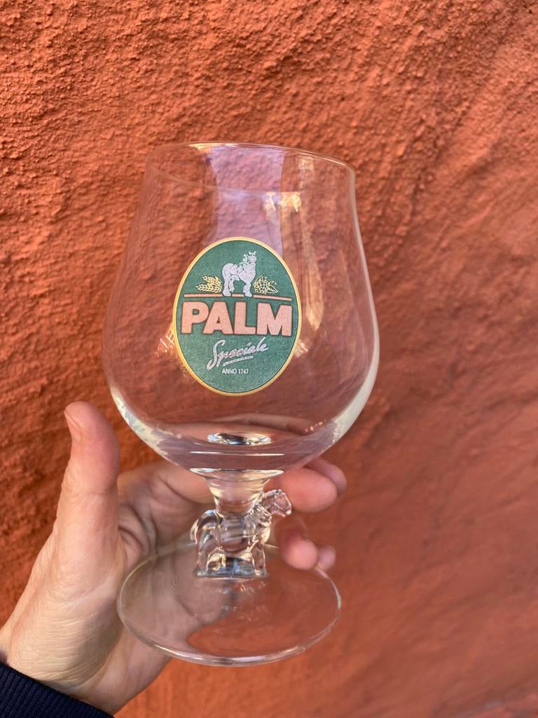 Palm Speciaal bierglas met paardje, Verzamelen, Biermerken, Ophalen, Zo goed als nieuw, Glas of Glazen, Palm