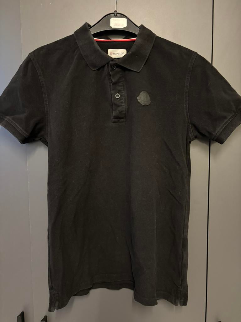 Moncler polo, Ophalen, Gedragen, Maat 46 (S) of kleiner, Zwart