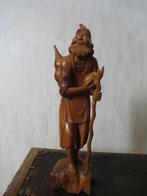 uniek uit hout gesneden beeld 30 cm, Ophalen of Verzenden