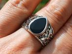 Vanoli 925 zilveren heren ring met onyx maat 18, Sieraden, Tassen en Uiterlijk, Ringen, 18 tot 19, Vanoli, Heer, Nieuw
