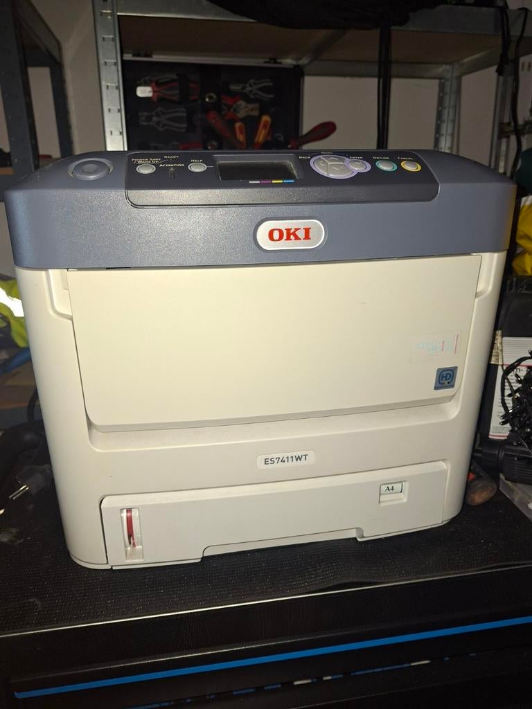 Te koop OKI printer ES7411WT met foutmelding, Ophalen