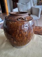 antique Chinese brown glazed ceramic jar, Antiek en Kunst, Ophalen