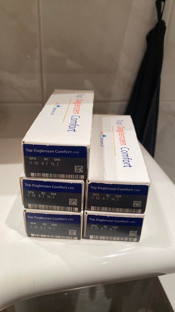 Ooglenzen 5 x 30 stuks, Ophalen of Verzenden, Zo goed als nieuw