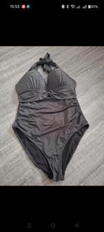 Nieuw figuurcorrigerend zwempak zwart met zilverdraadje, Verzenden, Nieuw, Zwart, Badpak