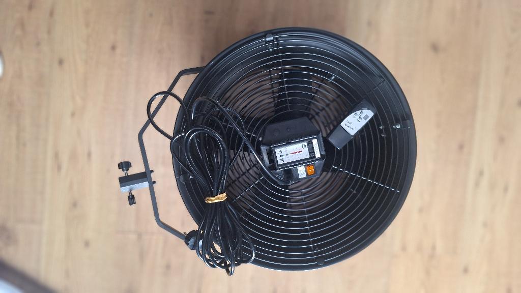 Industriële ventilator Rittz Turbo Windtunnel | 46cm | zwart, Witgoed en Apparatuur, Ventilatoren, Zo goed als nieuw, Overige