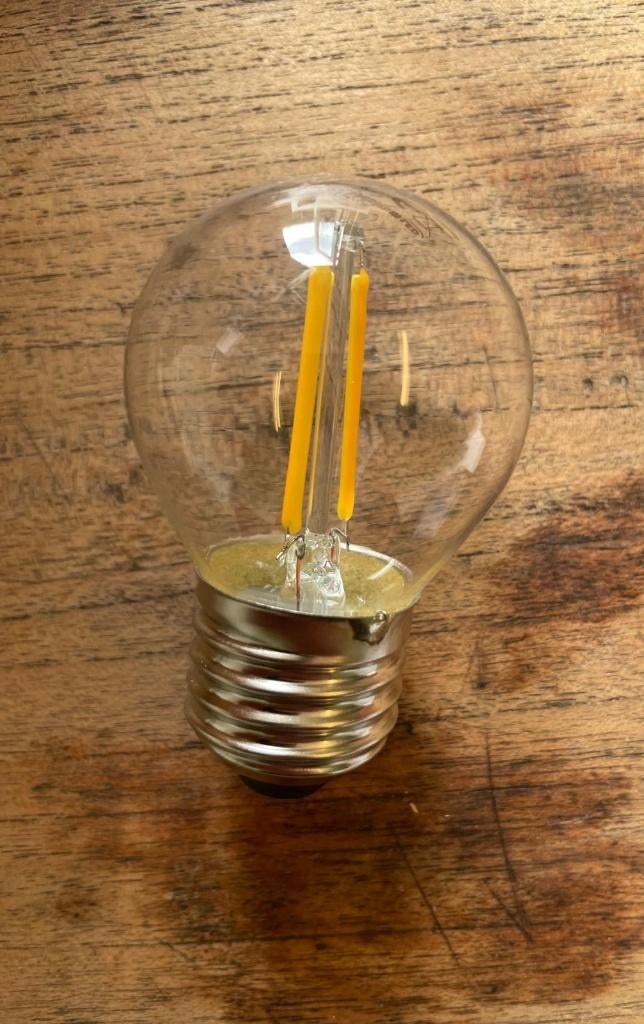 19 stuks LED Lamp E27 fitting 1W Filament 2700K 100lm, Led-lamp, Licht, Minder dan 30 watt, Zo goed als nieuw