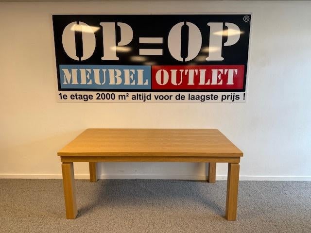 uitschuiftafel massief eiken 190 (250) x 100, Ophalen, Gebruikt, Eikenhout, 200 cm of meer
