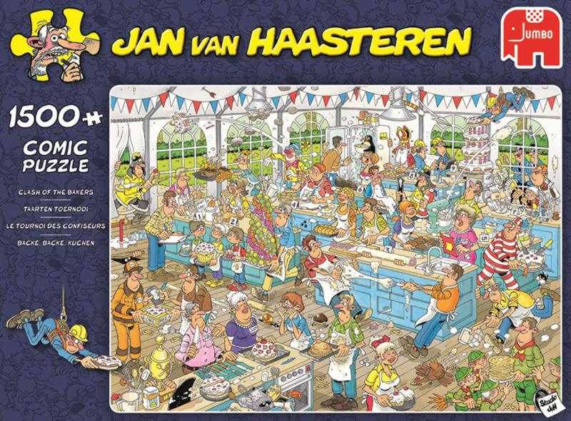 Jan van Haasteren - Taarten Toernooi - 1500 stukjes, Hobby en Vrije tijd, Denksport en Puzzels, Ophalen of Verzenden, 500 t/m 1500 stukjes