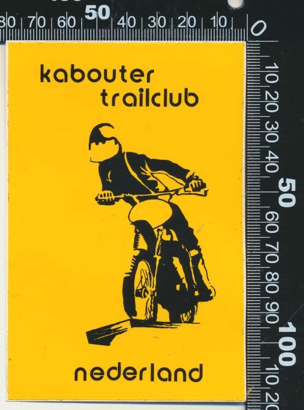 Sticker: Kabouter Trailclub Nederland, Verzamelen, Stickers, Zo goed als nieuw, Auto of Motor, Ophalen of Verzenden