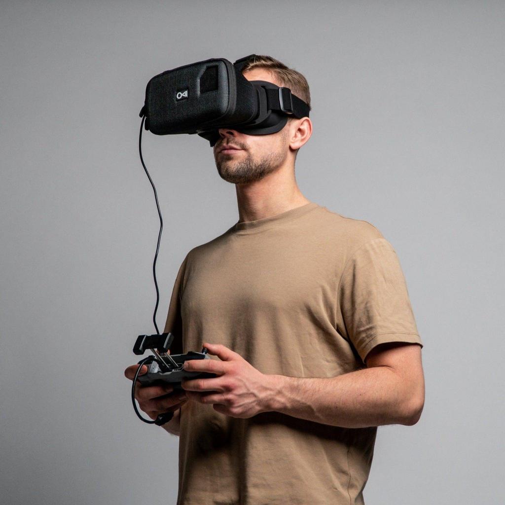 Dronemask Gaming Headset FPV Drone & Gaming, Spelcomputers en Games, Virtual Reality, Ophalen of Verzenden, Zo goed als nieuw