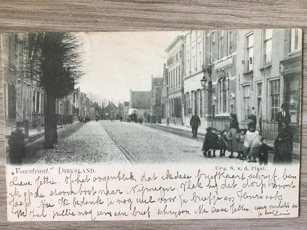 Dirksland Voorstraat 1900, Verzenden, Voor 1920, Gelopen, Zuid-Holland