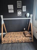 Huisje Tipi Bed, Kinderen en Baby's, 70 tot 85 cm, Zo goed als nieuw, Matras, 140 tot 160 cm