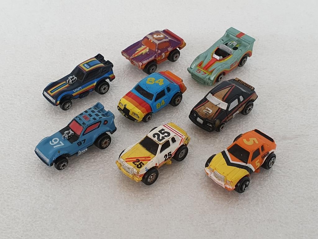 Lot van 8 Micro Machines racewagens / voertuigen (Galoob), Hobby en Vrije tijd, Modelauto's | Overige schalen, Ophalen of Verzenden