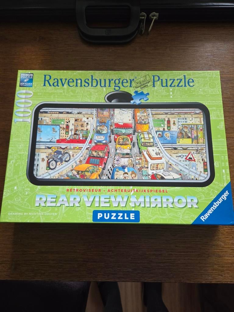 Te koop: 3 Ravensburger legpuzzels, Rear View Mirror., Ophalen of Verzenden, 500 t/m 1500 stukjes, Zo goed als nieuw, Legpuzzel
