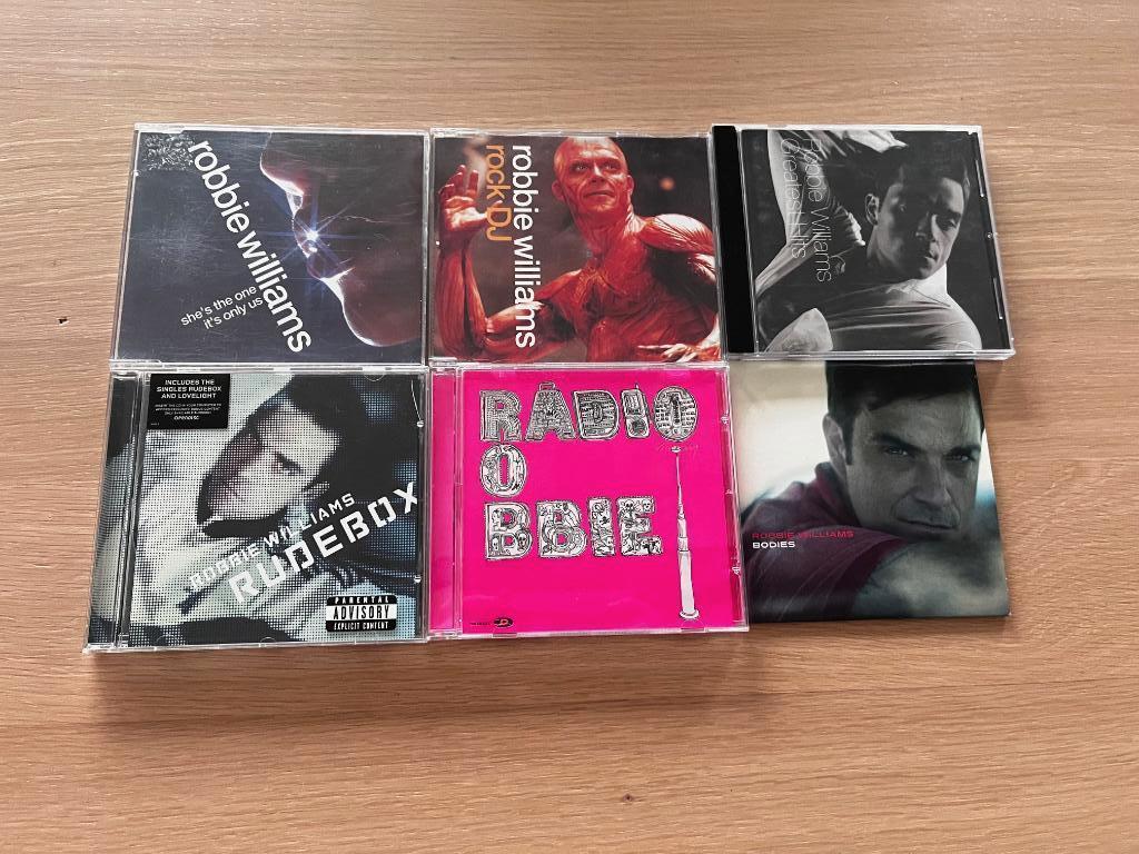 Robbie Williams 6x CD Single Radio Rock DJ Bodies Rudebox, Ophalen of Verzenden, Zo goed als nieuw