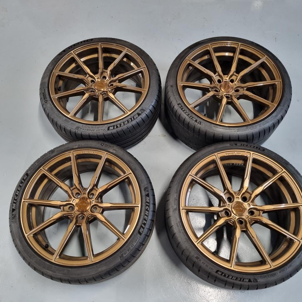 Concaver CVR4 velgen met Michelin banden voor Audi RS3 8Y, 19 inch, Banden en Velgen, Ophalen of Verzenden, Personenwagen