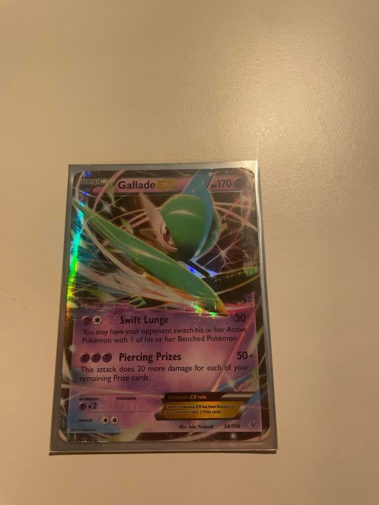 Gallade EX Pokémon kaart, Ophalen of Verzenden, Nieuw, Losse kaart, Foil