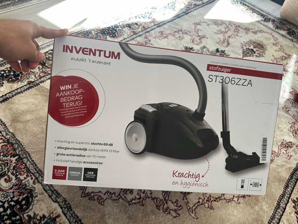 Inventum ST306ZZA Stofzuiger - Nieuw in doos, Witgoed en Apparatuur, Ophalen of Verzenden, Nieuw, Stofzuiger