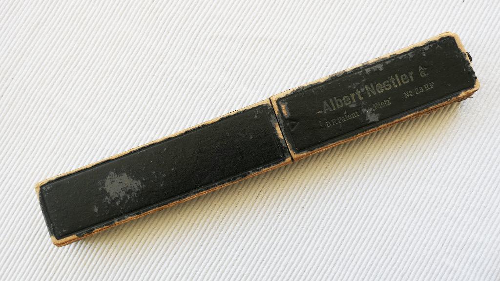 Albert Nestler rekenliniaal, Antiek en Kunst, Antiek | Gereedschap en Instrumenten, Ophalen of Verzenden