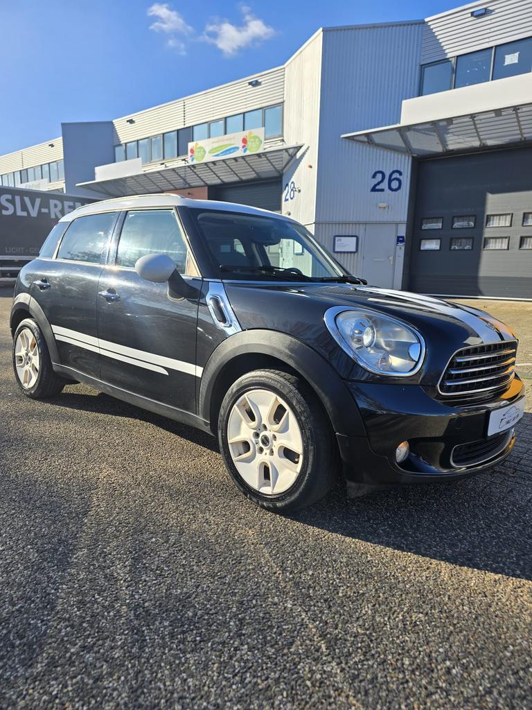 Mini Countryman 1.6Cooper2010 LEER/PANODAK/PDC/AIRCO/BOEKJES, Auto's, Voorwielaandrijving, Zwart, Leder en Stof, Bedrijf