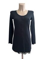 Marc Cain shirt lange mouw M, Zwart, Ophalen of Verzenden, Zo goed als nieuw, Lange mouw