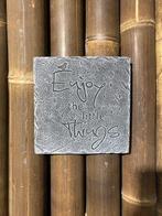 Wandbordje ENJOY, Ophalen, Nieuw, Beton, Overige typen