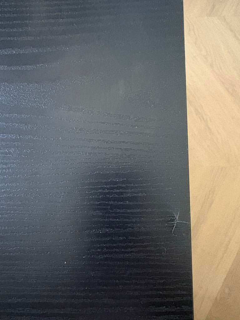 Bureau Montijo - Zwart - 3 lades - 77,1x110x50 cm, Huis en Inrichting, Ophalen, Met lades, Gebruikt, Zwart