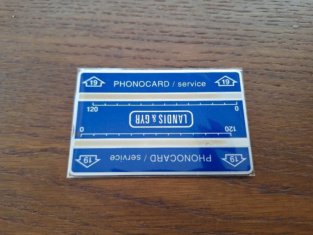 zeldzame service telefoonkaart type '19' - 152K, Verzenden