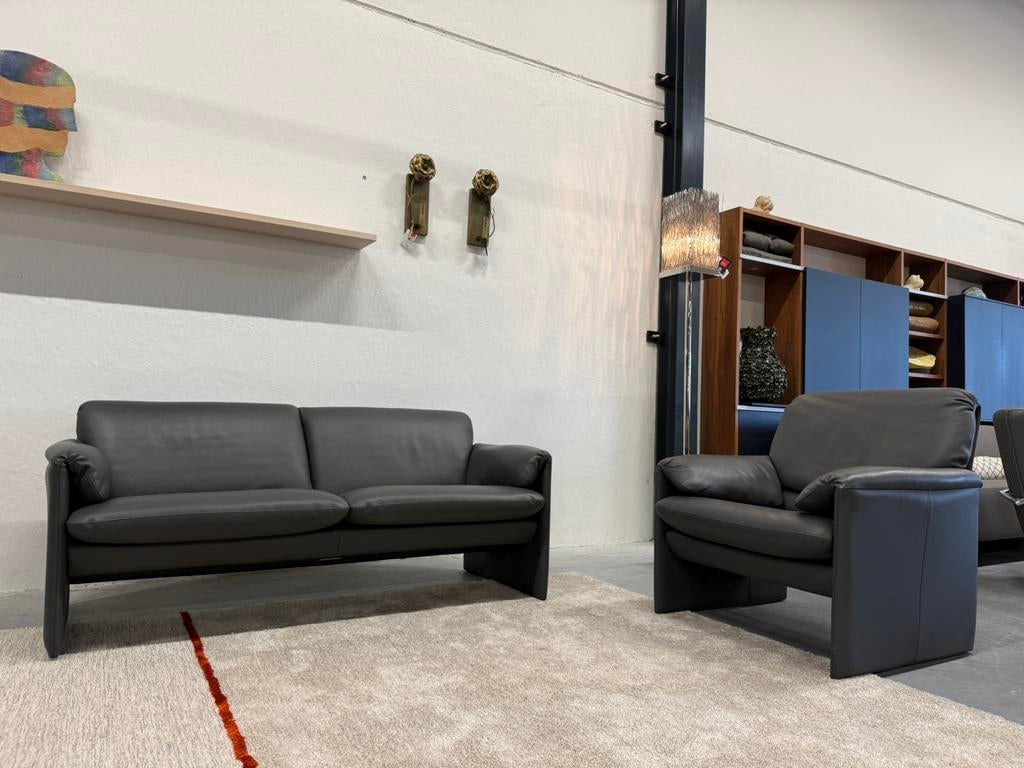 Als nieuw Leolux Bora Bora Bank 2,5 zits Senso Ombra Stoel