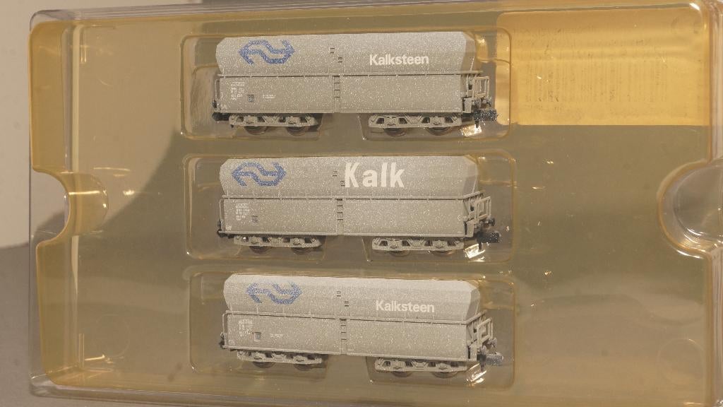 Minitrix 3x NS kalkwagons ovp, Hobby en Vrije tijd, Modeltreinen | N-Spoor, Gelijkstroom, Trix, Ophalen of Verzenden, NS