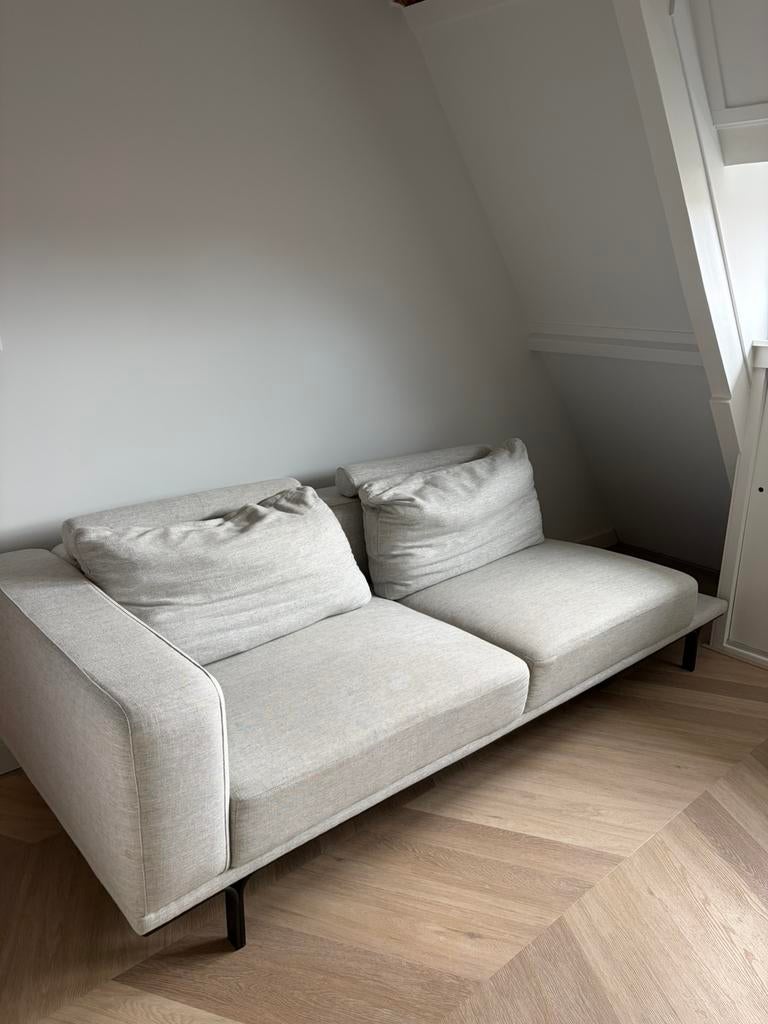 Made Driezitsbank lichtgrijs, Huis en Inrichting, Banken | Sofa's en Chaises Longues, Ophalen, Gebruikt, 75 tot 100 cm, Minder dan 150 cm