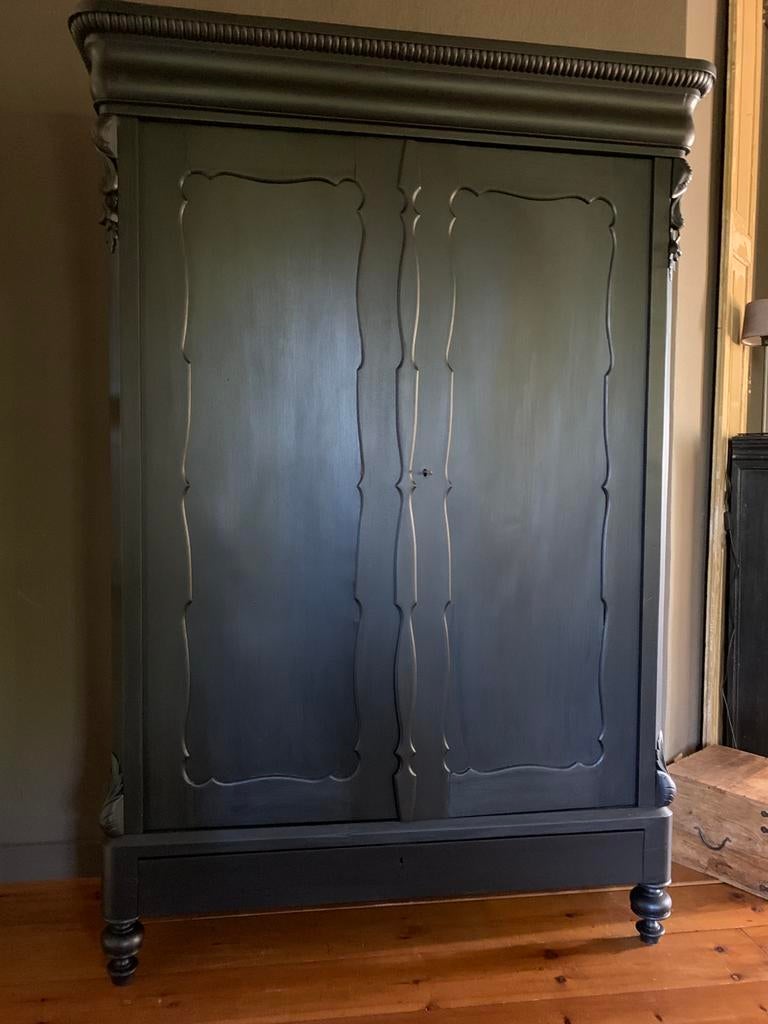 Oude kast biedermeier demontabel!, Ophalen, Gebruikt