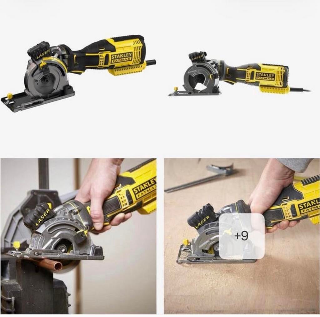 STANLEY FATMAX 650W Invalzaag cirkelzaag Multimateriaalzaag, Doe-het-zelf en Verbouw, Gereedschap | Zaagmachines, Ophalen, Zo goed als nieuw