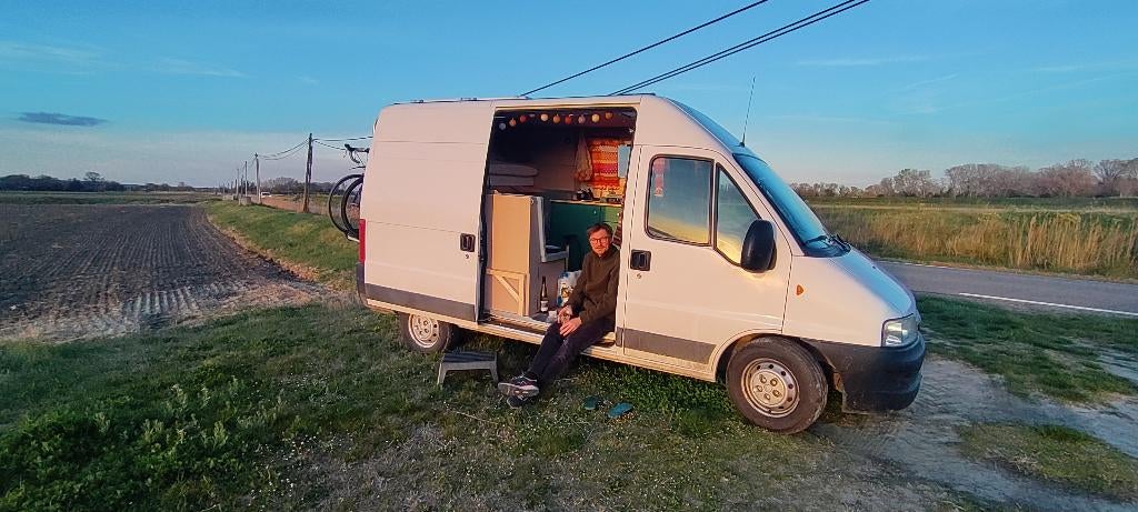 Zelfbouw buscamper - Fiat Ducato 2006, Reservewiel, Chemisch toilet, Fiat, Tot en met 2