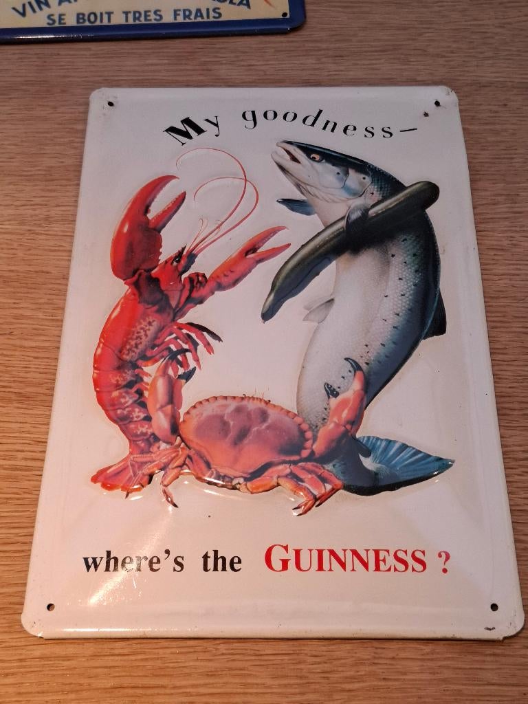 Reclamebord Guinness, Verzamelen, Biermerken, Ophalen of Verzenden, Nieuw, Reclamebord, Plaat of Schild, Overige merken