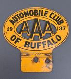 Automobile Club AAA 1937 embleem / plaquette, Ophalen of Verzenden, Zo goed als nieuw, Reclamebord