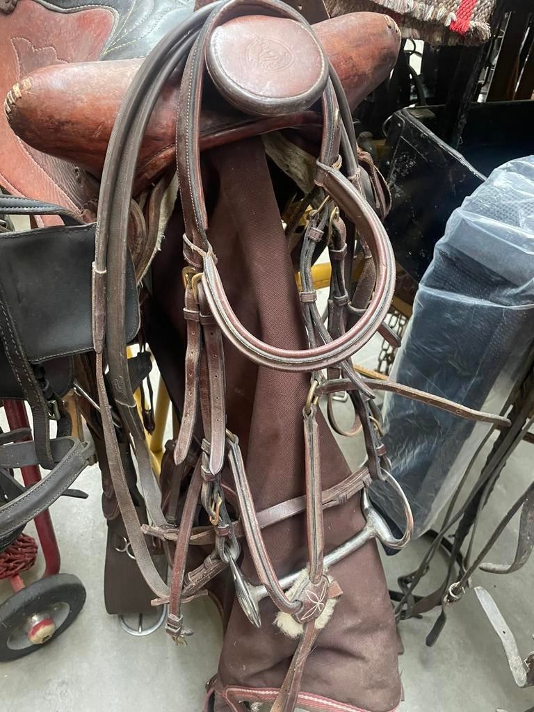 Cowboy zadel met hoofd stel, Ophalen of Verzenden, Zo goed als nieuw, Overige soorten