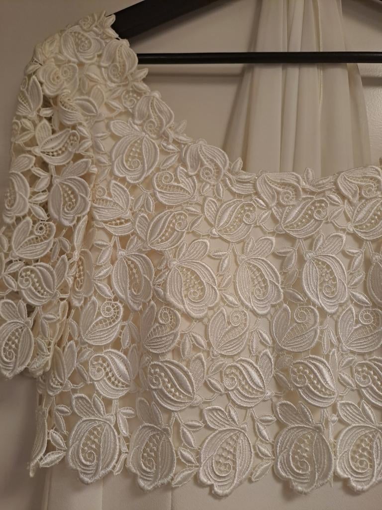 Bruidsjurk 38/ 40 ecru, Kleding | Dames, Trouwkleding en Trouwaccessoires, Ophalen of Verzenden, Gedragen, Beige, Trouwjurk