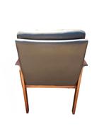 Vintage deense stoel, bureaustoel, Huis en Inrichting, Stoelen, Ophalen, Gebruikt, Zwart, Onbekend