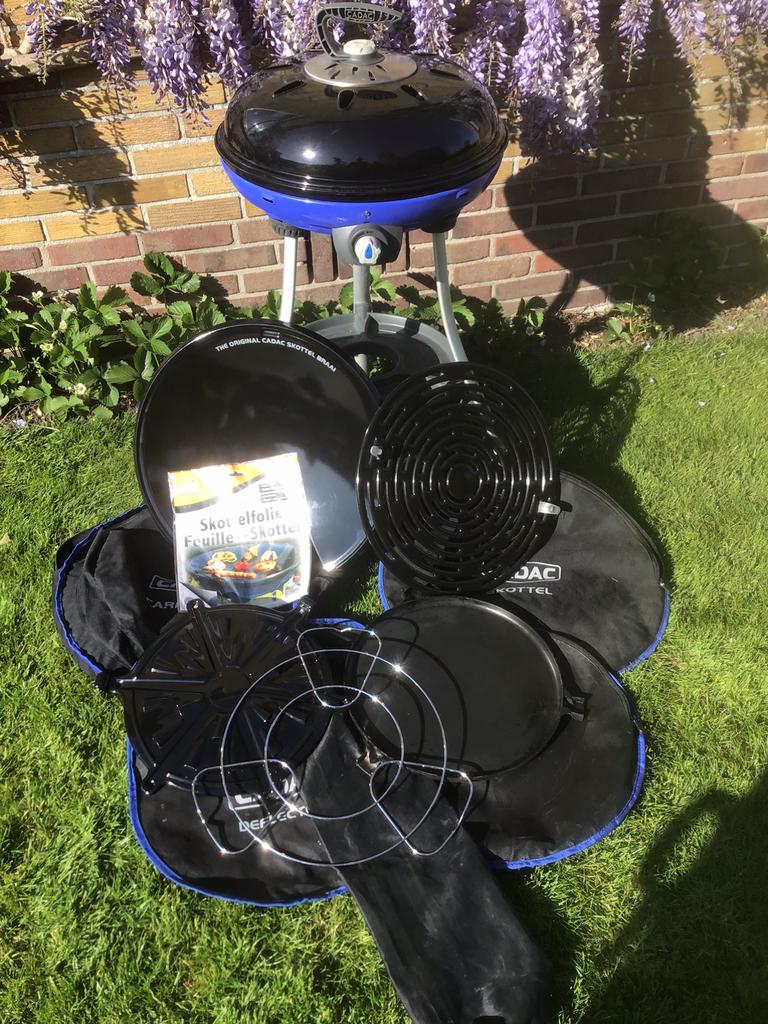 Cadac skottelbraai skottel braai Carri Chef + accessoires., Ophalen of Verzenden, Zo goed als nieuw