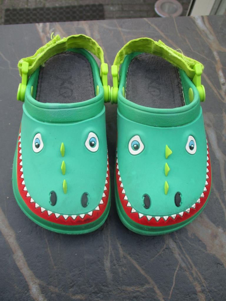 XQ kinder tuinklomp groen krokodil maat 23 / 24 klomp, Schoenen, Ophalen of Verzenden, Zo goed als nieuw, XQ Gardenwear