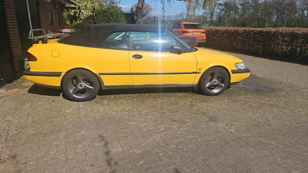 Saab 1997 mellow Yellow Rinspeed Stage 2, Auto's, Voorwielaandrijving, Zwart, 4 cilinders, Cabriolet
