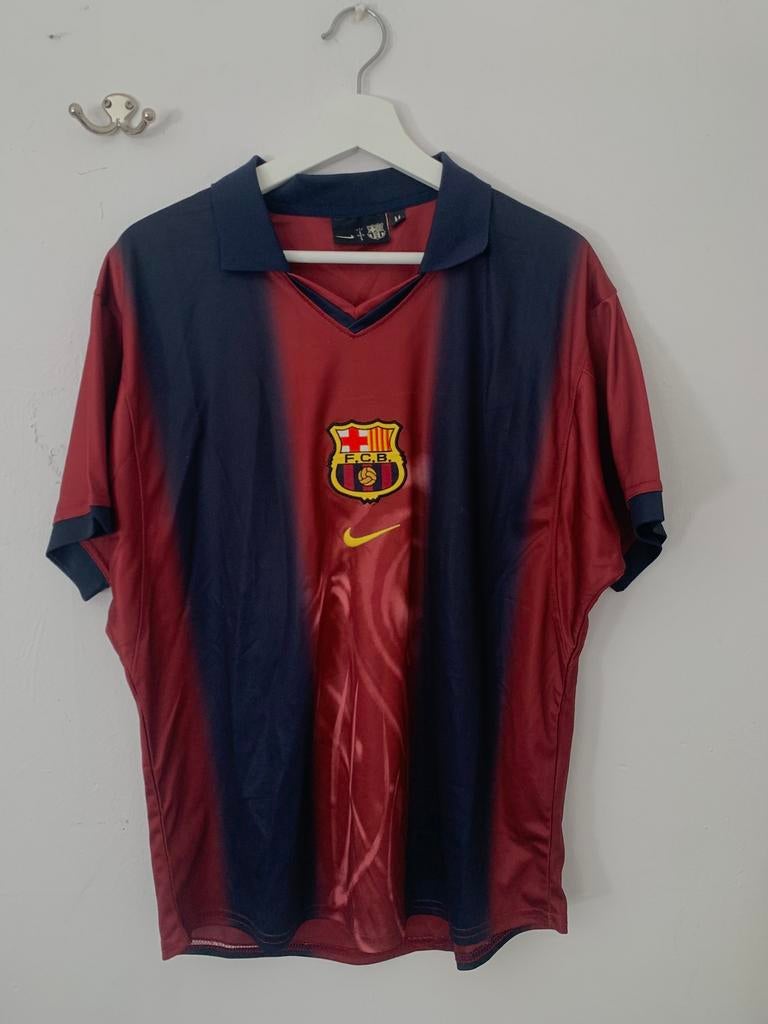Barcelona shirt, Kleding | Heren, Ophalen of Verzenden, Zo goed als nieuw, Maat 48/50 (M), Rood