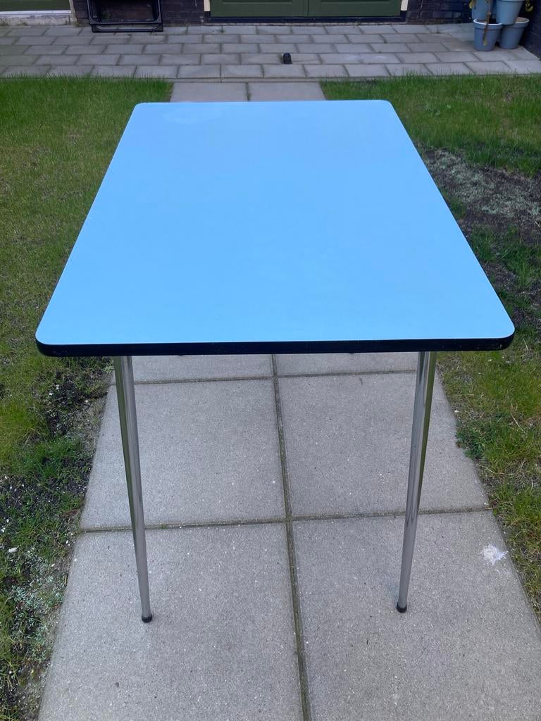 Formica tafel 90x60cm, Huis en Inrichting, Tafels | Eettafels, Ophalen, Kunststof, Gebruikt, Tot twee personen