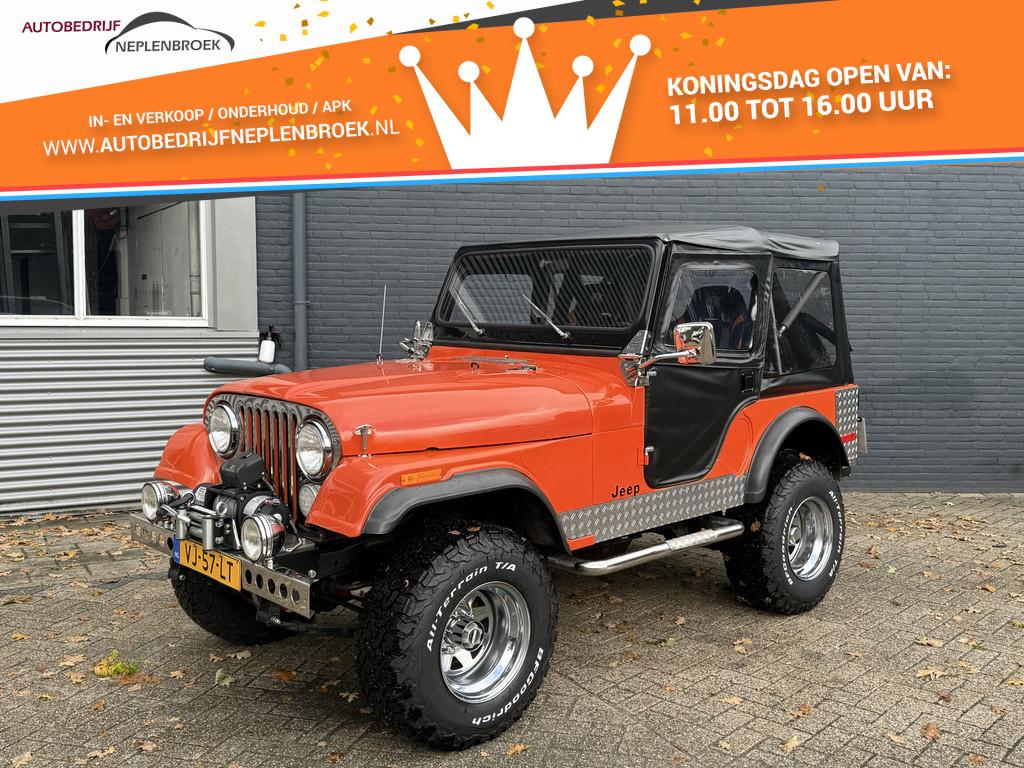 Jeep CJ5 1979 Jeep CJ 5 Trekhaak 7261 KM APK VRIJ Helemaal g, Auto's, Jeep, Gebruikt, Zwart, Overige kleuren, CJ