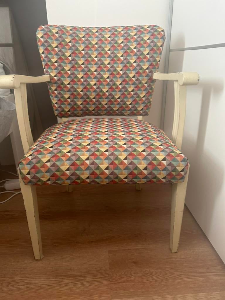 Leuke vintage stoel, Huis en Inrichting, Stoelen, Ophalen of Verzenden, Gebruikt, Hout, Eén