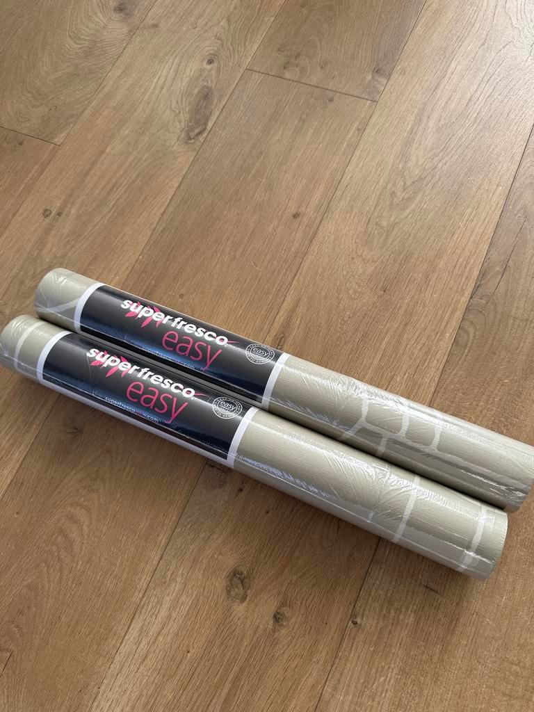2 rollen Vliesbehang Vigo naturel (dessin 125083), Ophalen, 10 tot 25 m², Beige