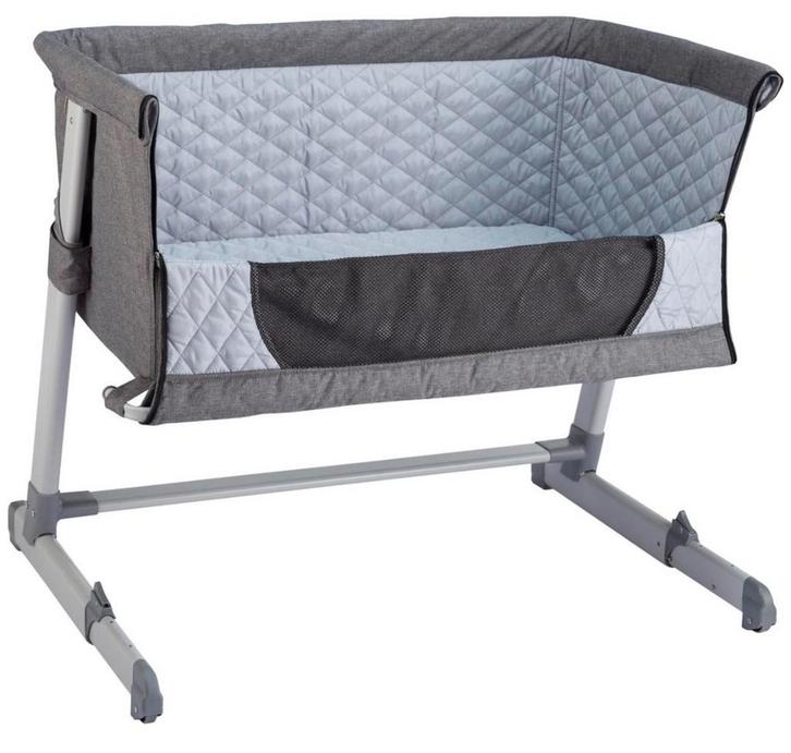 X Adventure Co Sleeper Grey, Kinderen en Baby's, Babywiegjes en Ledikanten, Zo goed als nieuw, Wieg, Ophalen